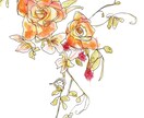 花や植物を描きます 華やかな挿絵やワンポイントになる水彩画を提供します。 イメージ4