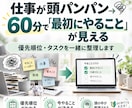 仕事のタスクと優先順位を一緒に整理します ごちゃごちゃのままで大丈夫。最初の一歩まで一緒に整理します イメージ1