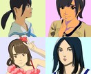 あなたの写真を元にアニメ風の似顔絵を描きます インスタグラムなど、各種SNSアイコン用にいかがでしょう イメージ2