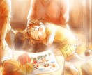 書籍表紙やMV用に!一枚絵の作成をいたします 背景込みの優しい人物イラストならお任せを イメージ2