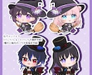 表情二種＋背景つき！ハロウィンイラストお描きします サンプルイラストをベースにカスタムするデフォルメ絵 イメージ3