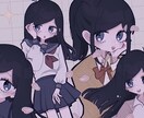 可愛いイラスト制作いたします 個性的で目を惹く！可愛くて少し仄暗いイラストを描きます！ イメージ10