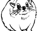 動物の絵、描きます ぬりえや教材にも！使い勝手の良い動物の白抜きモノクロ絵！ イメージ2