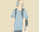 お洒落なイラストをお届けします アイコンや挿絵、SNS、広告様々な用途にお使いいただけます！ イメージ2