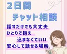 2日間あなたに寄り添い、安心してお話しします 愚痴・悩み・雑談もOK！あなたのペースでお話しください イメージ1