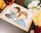 素敵な笑顔の写真を葉書サイズのイラストにします 希望があれば大きさ、素材ご要望にお応えします イメージ4