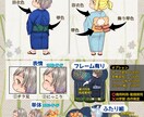 ＳＤ大量生産イラスト企画を描きます 【ＳＤ×浴衣】夏らしく涼しい企画ですね！フレーム有り花火付き イメージ2