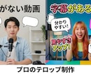 最短当日YouTubeの字幕フルテロップ作成します 急ぎの案件もOK！1本3,000円から爆速でキャプション制作 イメージ1