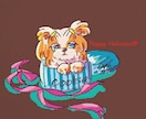 カラフルポップで可愛い！動物の似顔絵を描きます 犬・猫・うさぎ・チンチラ等のイラストを１枚の記念に！！ イメージ4