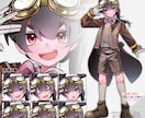 可愛い動物も可能！キャラデザからモデルを作ります 追加料金なしで喜怒哀楽差分、揺れ動き込み！三面図や立ち絵も可 イメージ7