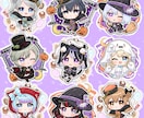 表情二種＋背景つき！ハロウィンイラストお描きします サンプルイラストをベースにカスタムするデフォルメ絵 イメージ9