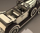 刻印入りクラシックコンバーチブルセダンを作成します 名入れ可能な【木製】フィギュア イメージ8