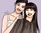 ポップな似顔絵アイコンを描きます おしゃれで魅力的な、あなただけの“映える”似顔絵。 イメージ8