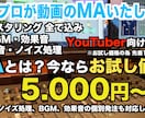 YouTuber向け、動画を音からサポートします 業界で20年以上培ったMAの実績とクオリティーを提供致します イメージ1