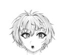 等身・アニメより男の子の線画イラストを描きます SNSなどに使える等身アニメ寄りの男子イラストを描いています イメージ2