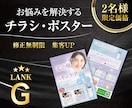 お悩みを解決するチラシデザインを作ります 低価格でも安心高品質！宣伝・集客・アピールなどを広告物対応 イメージ1