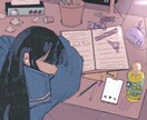 ポップ！でエモい！①『お値下げ中！！』ます 青春の1ページのようなエモい・可愛い！イラスト描けます！ イメージ1