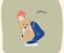 愛犬ちゃんのイラスト制作します 愛犬ちゃんのお写真からイラスト制作します イメージ1