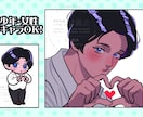 ミニキャラ＋高頭身（バストアップ）イラスト描きます 貴方の推しを可愛く・美しく…セットでお得にお届けします♪ イメージ4