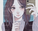 お顔が可愛い、リアルでアンニュイな女の子描きます 【厚塗り　リアル　アンニュイ　彩度低め】なイラストを作成♩ イメージ1