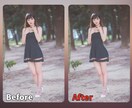 人物写真を綺麗に、可愛く修正レタッチ加工いたします 自然な加工からコスプレ用の強めの加工まで幅広く対応いたします イメージ3