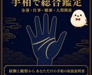 手相で総合鑑定｜金運・仕事・健康・人間関係を見ます 経験と観察記録から読み解くあなただけの手相の取扱説明書 イメージ1