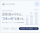 会社員向け【サイドFIRE】3段階設計図解教材ます 会社員のうちに、いつでも辞められる自由を。3本の柱の設計図。 イメージ1