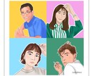 カートゥーン風のイラスト・アイコン描きます SNSアイコンや思い出の写真をイラストに残すのもGOOD！ イメージ6