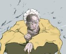 個性的な絵柄で目を惹く人物イラストを描きます アイコンや壁紙用に現役美大生のイラストはいかがですか? イメージ5