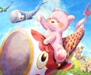 ボリューミーできらっと華やかな一枚絵お描きします あなたに刺され！美大卒イラストレーター渾身の1枚お届けします イメージ10
