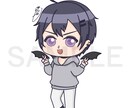 ミニキャラ(SD)アイコン【顔のみ／胸上】描きます 「顔のみ／胸上」構図のゆるかわアイコンを.☆.｡.:*・° イメージ5