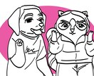 先着10名限定1000円！動物占い似顔絵を描きます 動物占いを元にあなたを動物キャラクターに描き下ろします イメージ5