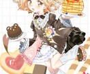 イラスト制作(オリジナル・版権等)受付ます 可愛い女の子から2頭身まで幅広く イメージ5