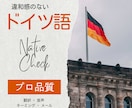 ドイツ語の音声・テキストをネイティブチェックします ドイツ語の音声・文章・翻訳のネイティブチェック イメージ1
