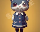 猫のミニキャラ販売いたします 完成品ですので、素早く納品可能です！ イメージ1