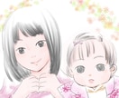 写真を元に少女漫画風似顔絵作成します 少女漫画風のやわらかな似顔絵を作成いたします。 イメージ4