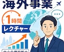 海外事業・海外展開を1時間レクチャーしまます 海外事業に強い中小企業診断士が丁寧に解説 イメージ1