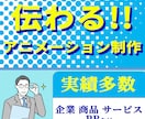 アニメーション映像で商品やサービスを紹介します PR広告を高級感がありポップでかわいく納期遵守で制作 イメージ1