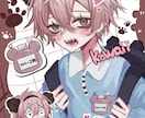 SNSのアイコンイラストや1枚絵描きます 男の子全般得意ですっ！！女子も描きますっ！ イメージ2