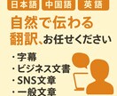 日・中・英語自然で伝わる翻訳いたします 外国語の契約書や資料、字幕翻訳なども丁寧・柔軟に対応します！ イメージ1