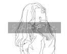 韓国風オシャレ◎線画アイコン描きます 淡い雰囲気でゆるっとオシャレ！ イメージ4
