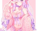キラキラかわいいイラストお描きします 1枚絵イラストから立ち絵まで可愛いイラストをお描きします♡ イメージ1