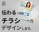 集客につながるチラシをデザインします 訴求構成で、チラシ・フライヤーの効果を最大化します。 イメージ1