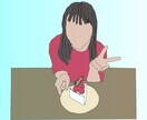 あなたの写真をフラットデザインにいたします アイコンやヘッダーにいかがですか。 イメージ2