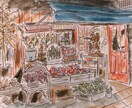 お店のPRイラスト描きます 温かみのある水彩であなたのお店を宣伝しましょう！ イメージ8