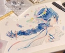 アナログタッチで透明感の溢れる絵を描きます 水彩風の質感を活かした、見応えのある一枚に仕上げます。 イメージ10