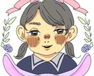 ポップで可愛い似顔絵をお作りします 手書き風andちびキャラ風イラストの似顔絵です♪ イメージ2