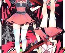 版権オリキャラ問わず女の子描きます 一週間以内の納品可能な独特タッチの手描きイラストになります！ イメージ3