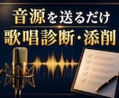 送るだけの歌唱音源をプロが詳しく添削します 良い点・課題・練習法まで文章で具体化 イメージ1