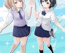 商用OK！Vtuberさんや人物イラスト描きます サムネやアイコンにも使いやすいイラストを作成します！ イメージ6